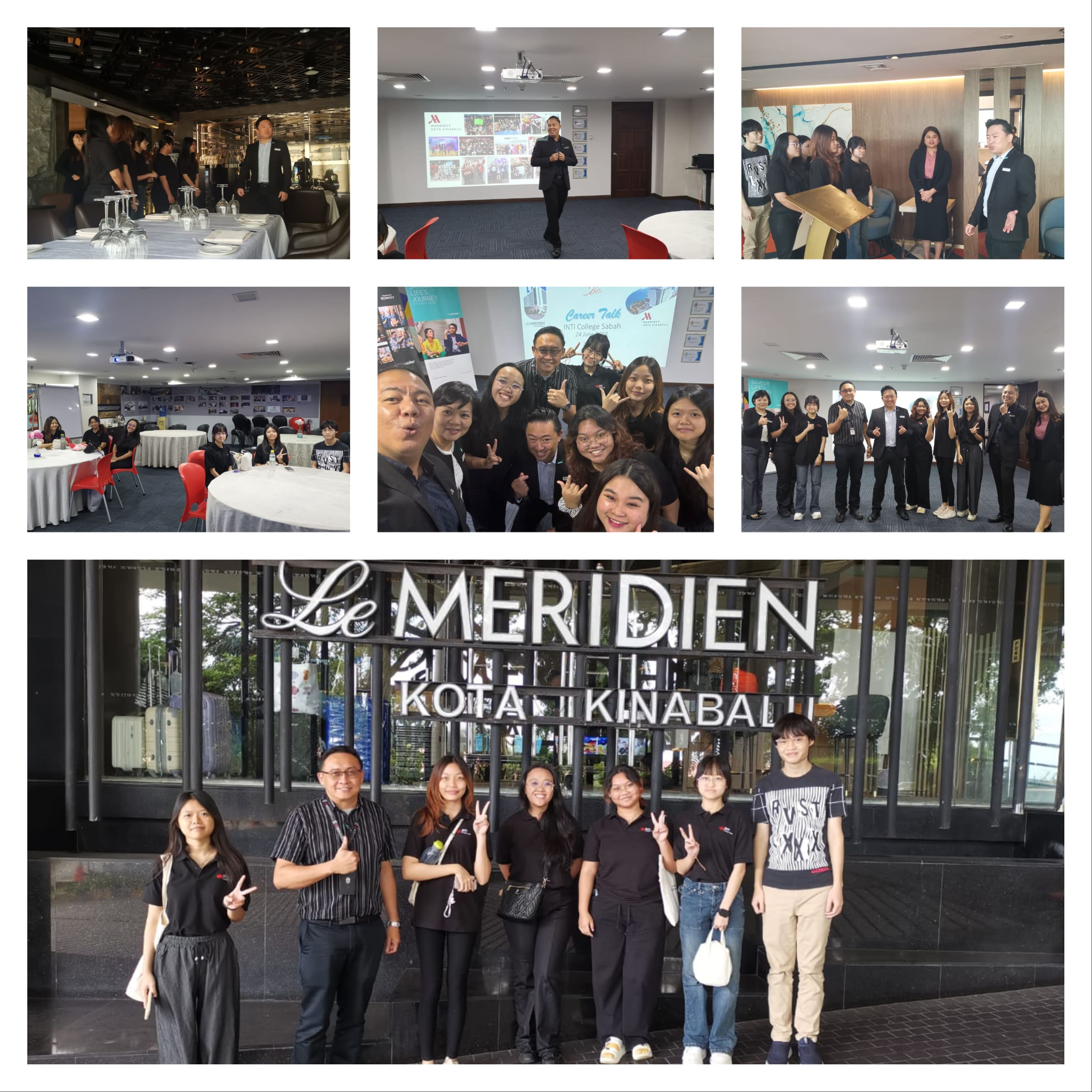 Le Meridien career talk and Hotel visitation