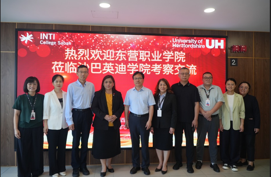 Dongying Vocational College Visits INTI College Sabah for Academic Exchange 